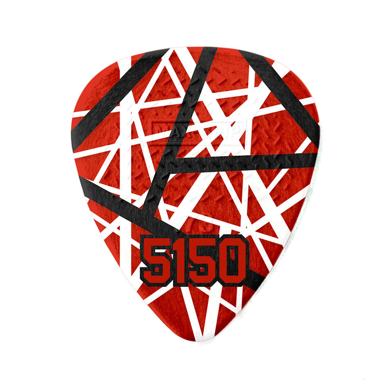 Dunlop EVH Eddie Van Halen 5150 Player's Pack - 6 Red, White & Black Striped Guitar Picks