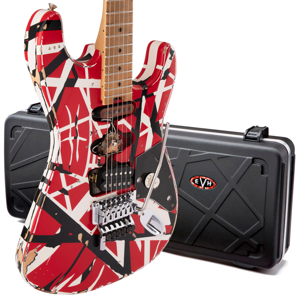 EVH Eddie Van Halen Frankie Frankenstein Relic Bundle with Hardshell Case