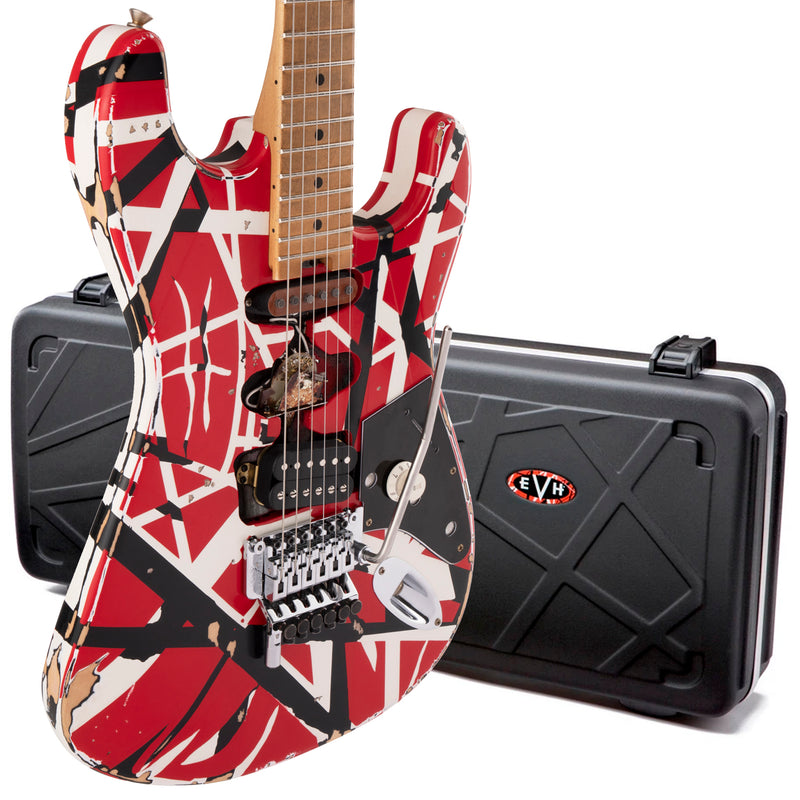 EVH Eddie Van Halen Frankie Frankenstein Relic Bundle with Hardshell Case