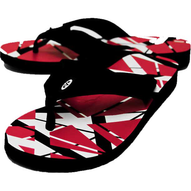 EVH Red Evh Flip Flops 10-11
