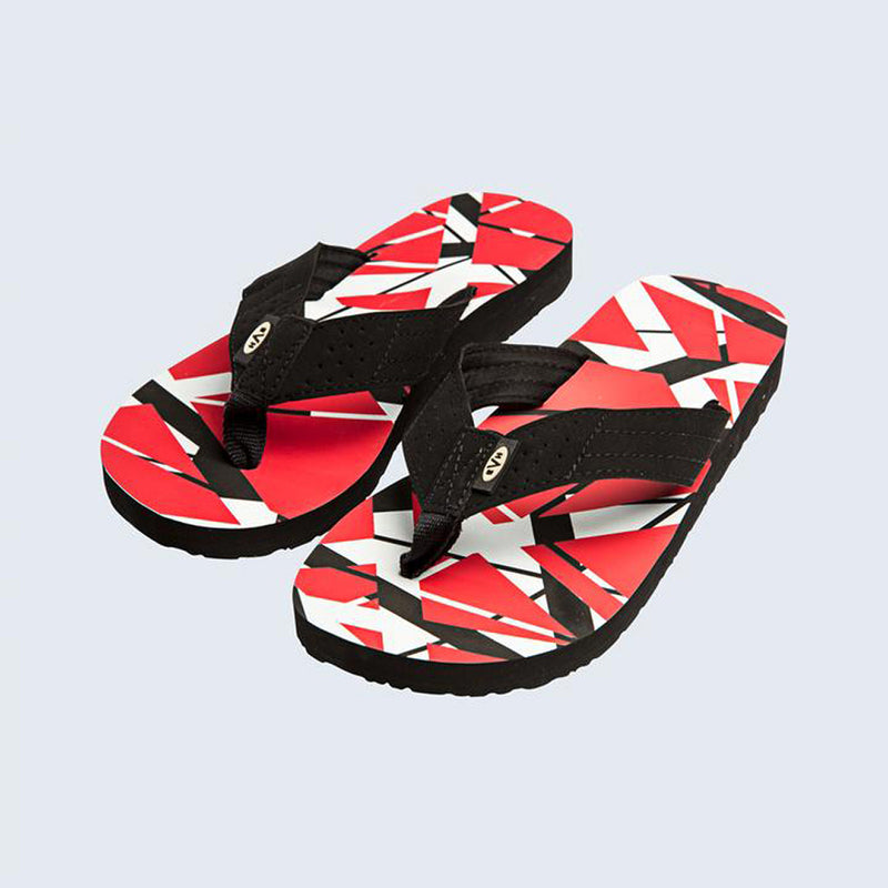 EVH Eddie Van Halen Frankenstein Flip Flops, Mens Size 6-7