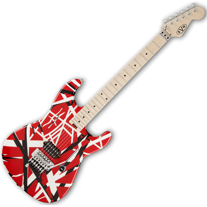 EVH StripedGuit Red w/ Black
