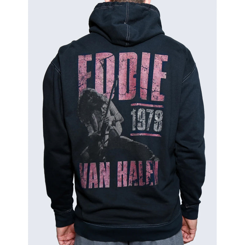 EVH Eddie Van Halen Vintage Wash Black Pullover Hoodie - XL