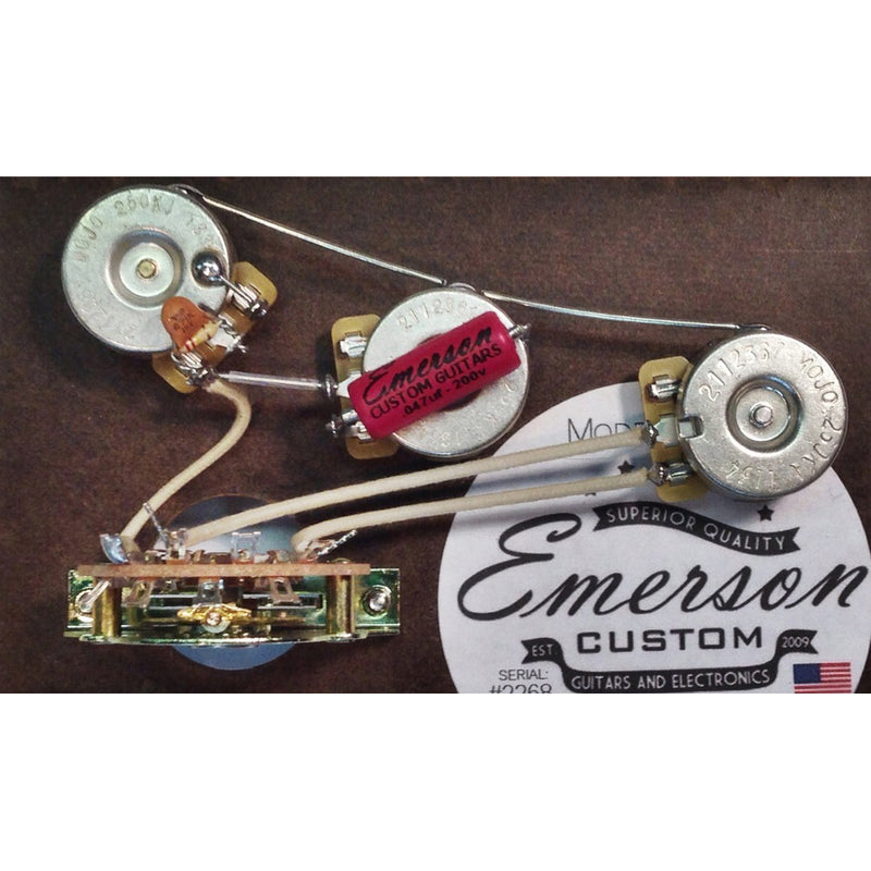 Emerson Custom Strat 5-Way Blender 250k Prewired Kit Assembly - 90125220193
