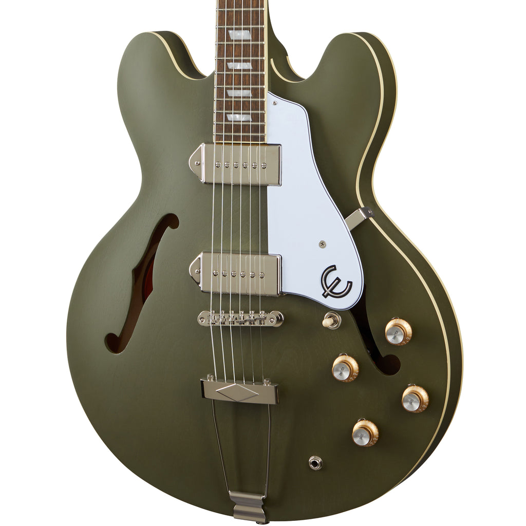 Epiphone Casino Worn Hollow Body Guitar - Worn Olive Drab