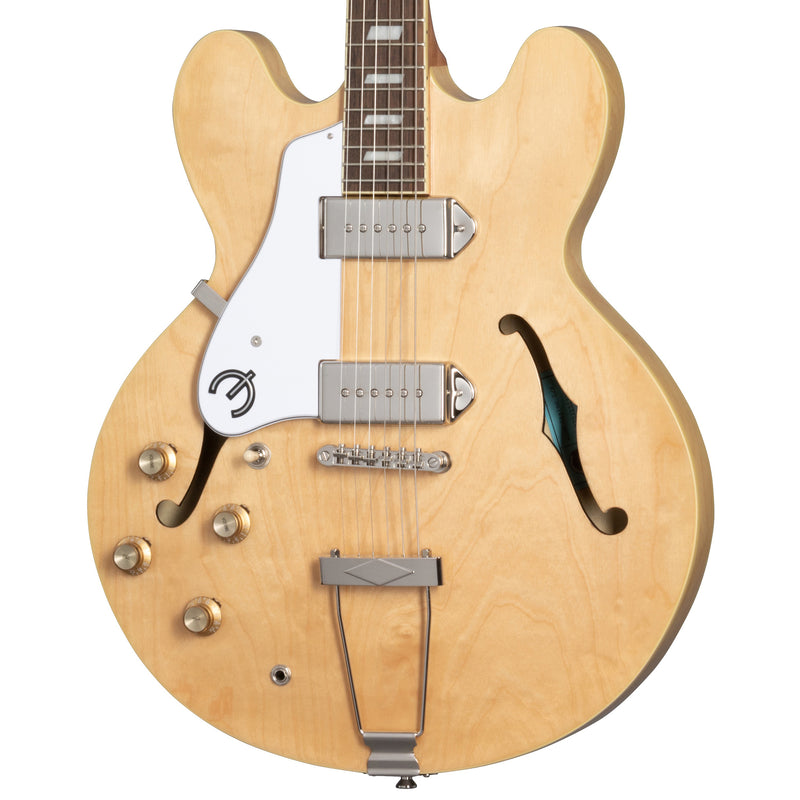 Epiphone Casino Hollowbody Left-Handed Guitar - Natural w/Premium Gig Bag