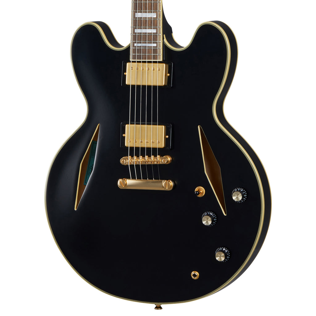 Epiphone Emily Wolfe Sheraton Stealth Semi-Hollow Guitar - Black Aged Gloss