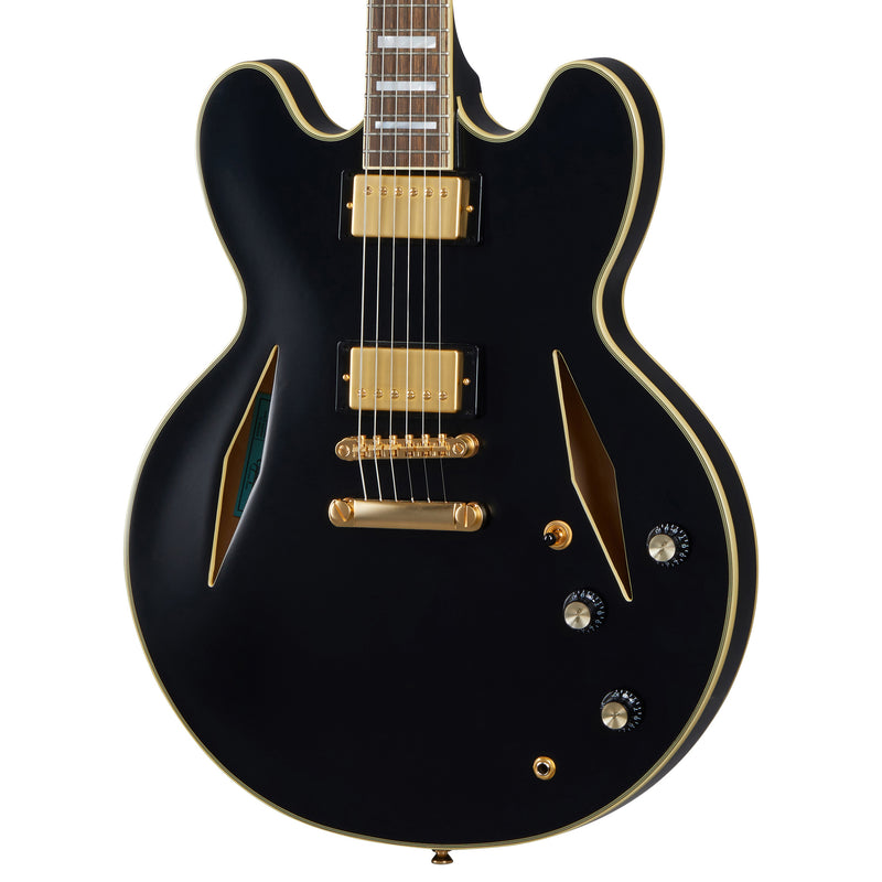 Epiphone Emily Wolfe Sheraton Stealth Semi-Hollow Guitar - Black Aged Gloss