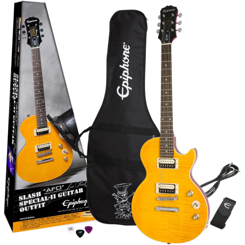 Epi Slash AFD LP Spec-II Amber – Motor City Guitar