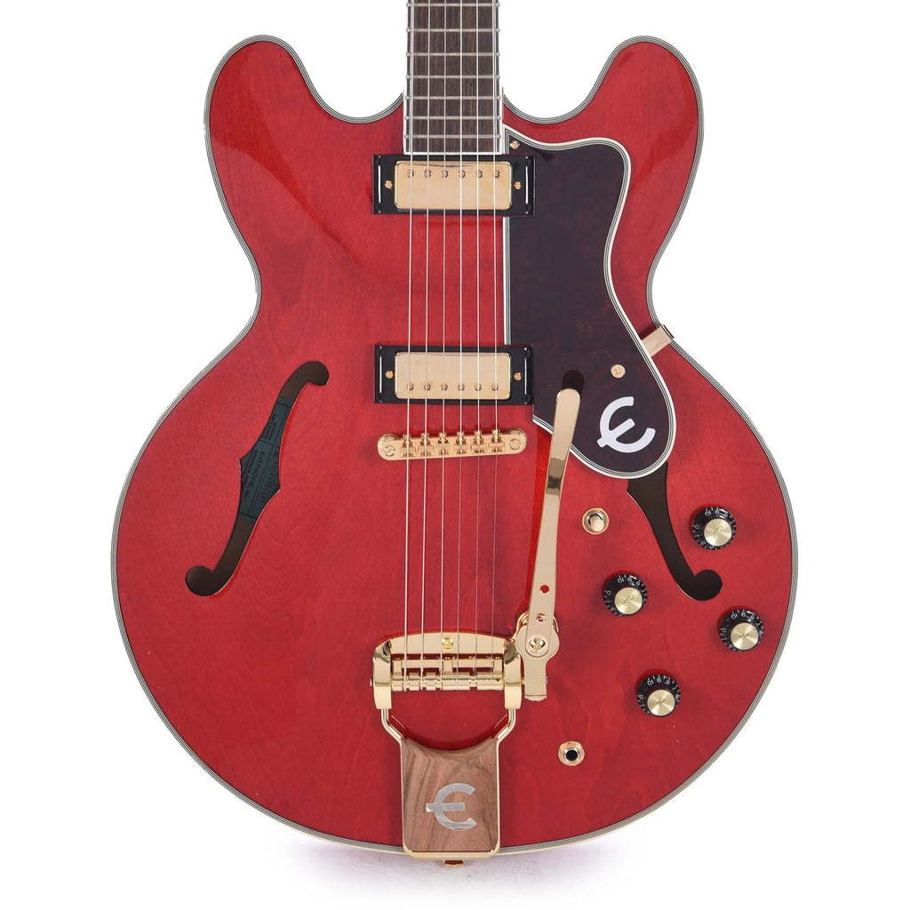 Epiphone 150th Anniversary Sheraton Semi-Hollow Guitar w/ Gibson Mini-Humbuckers and Hardshell Case - Cherry