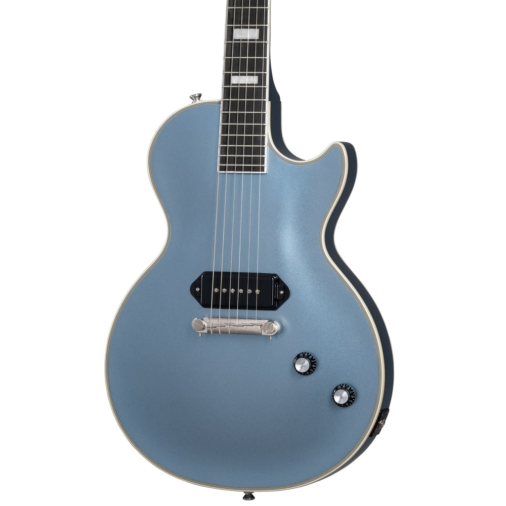 Epiphone Jared James Nichols Signature "Blues Power" Les Paul Custom w/ Seymour Duncan Pickup and EpiLite Case - Aged Pelham Blue