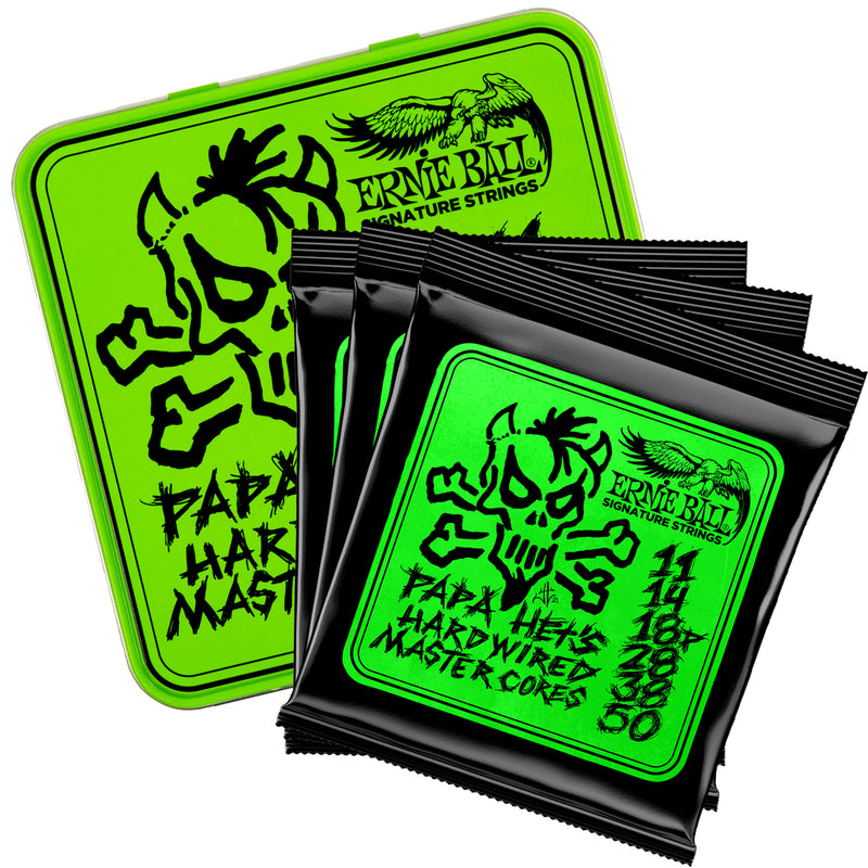 Ernie Ball James Hetfield Papa Het's Hardwired Master Core Limited Edition 3-Pack String Tin
