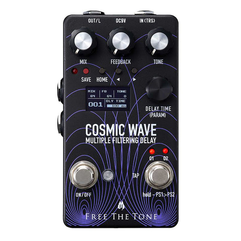 Free The Tone Cosmic Wave CW-1Y Multiple Filtering Delay Pedal
