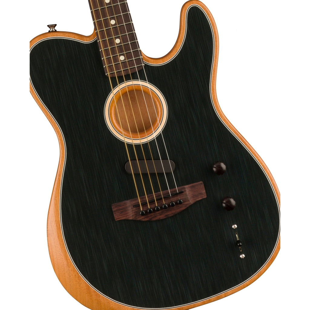 Fender Acoustasonic Player Telecaster Acoustic-Electric Guitar Rosewood Fingerboard - Brushed Black