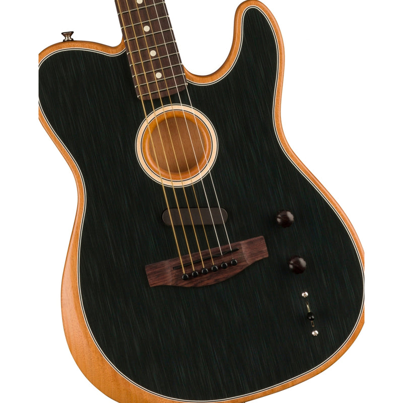 Fender Acoustasonic Player Telecaster Acoustic-Electric Guitar Rosewood Fingerboard - Brushed Black