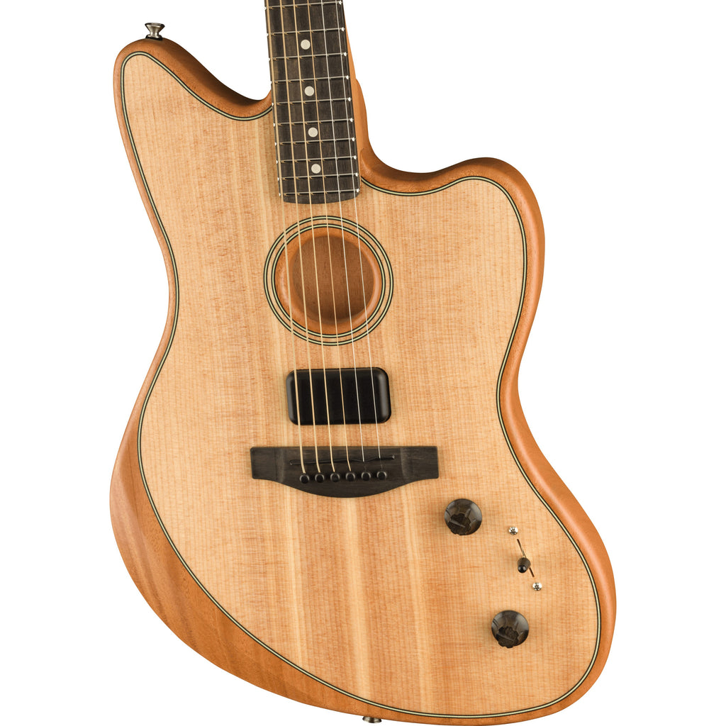 Fender American Acoustasonic Jazzmaster - Natural - Ebony Fingerboard