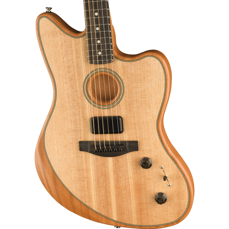 Fender American Acoustasonic Jazzmaster - Natural - Ebony Fingerboard