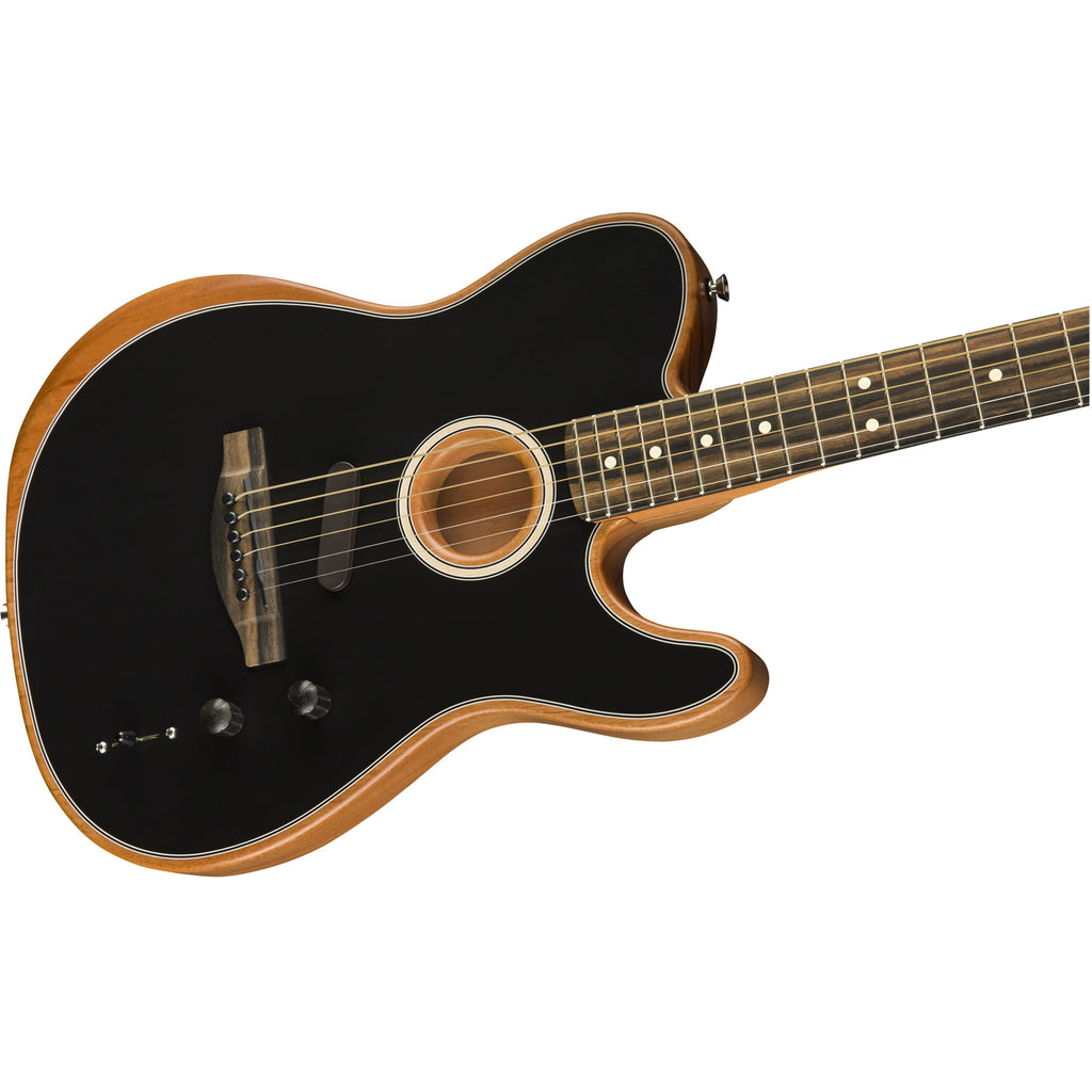 Fender American Acoustasonic Telecaster Acoustic-Electric Guitar - Black
