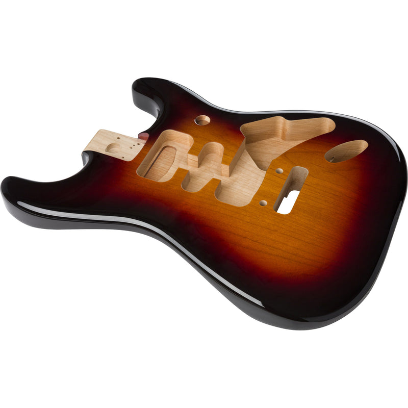 Fender Deluxe Series Stratocaster HSH Alder Body 2-Point Bridge Mount - 3-Color Sunburst