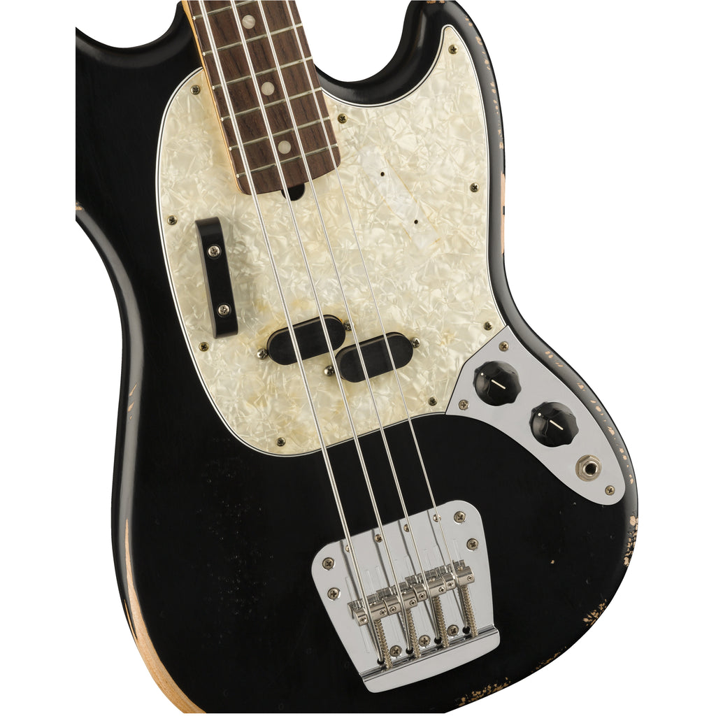 Fender JMJ Road Worn Mustang Bass - Black