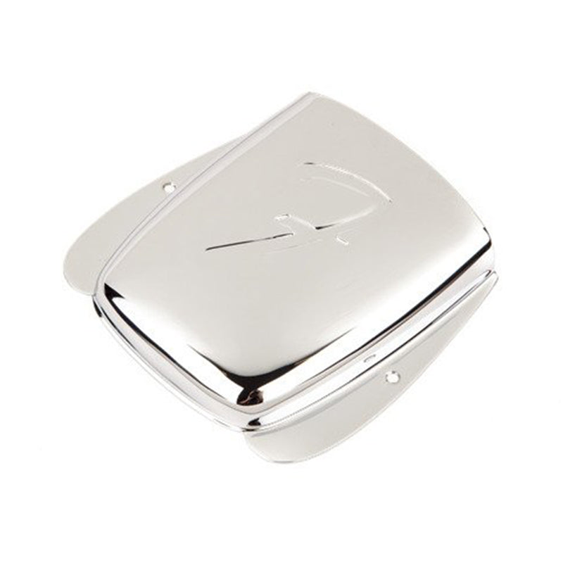 Fender Vintage-Style Jazz Bass "F" Bridge Cover - Chrome