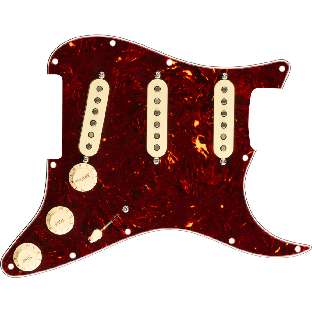 Fender Pre-Wired Strat Pickguard Assembly Original '57/'62 SSS 11-Hole - Tortoise Shell