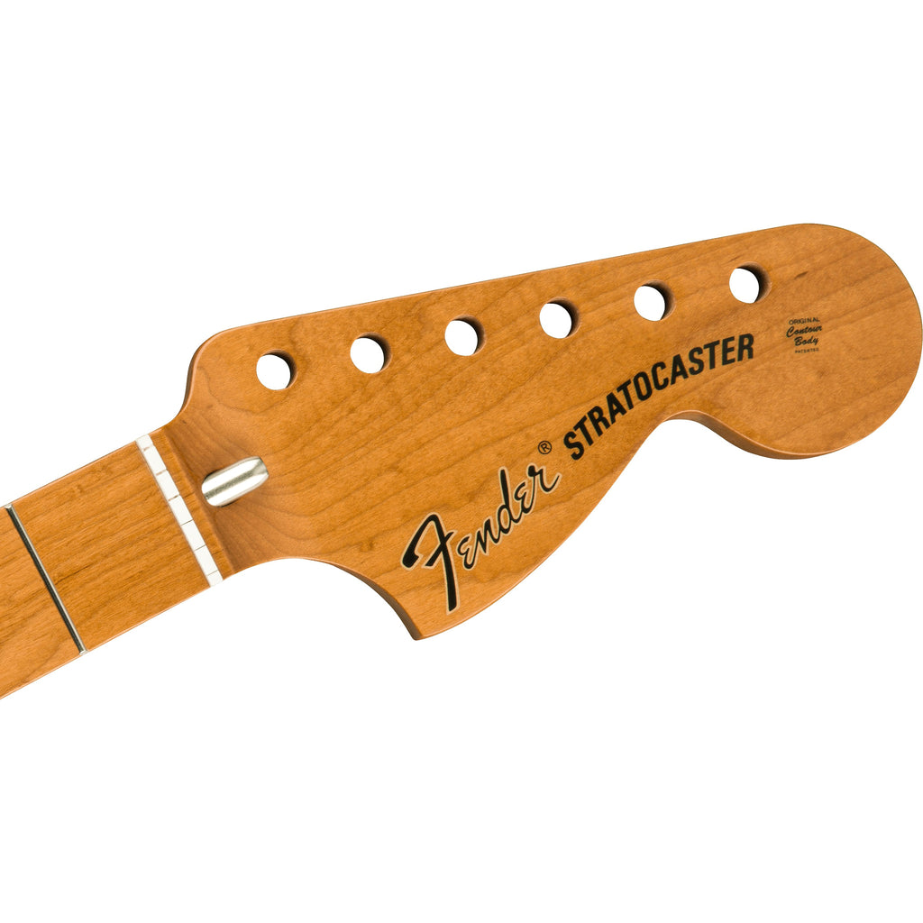 Fender Roasted Maple Vintera Mod '70's Stratocaster Replacement Neck 21 Medium Jumbo Frets 9.5" Radius Maple Fretboard "C" Shape