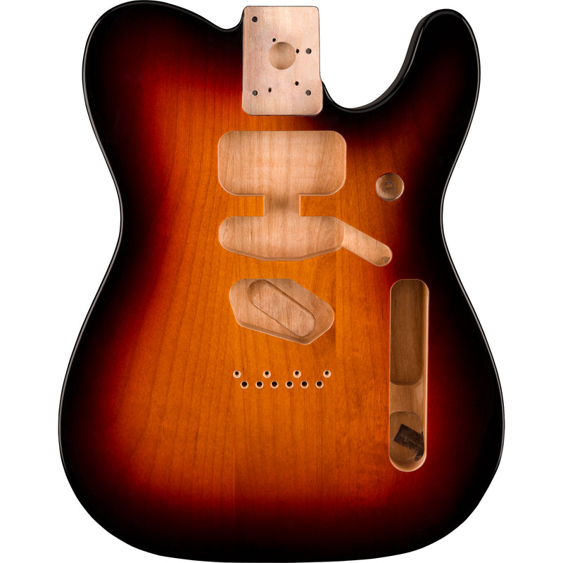 Fender Deluxe Series Telecaster SSH Alder Body Modern Bridge Mount, 3-Color Sunburst