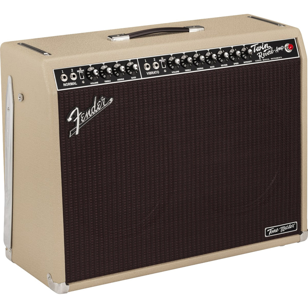 Fender Tone Master Twin Reverb 2x12" 85 Watt Solid State Guitar Combo Amplifier - Blonde
