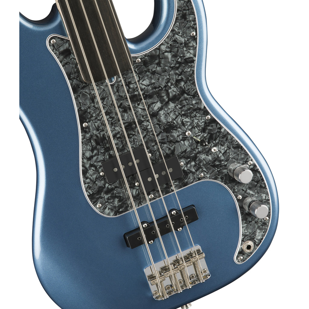 Fender Tony Franklin Fretless Precision Bass w/Hipshot Drop-D Xtender - Lake Placid Blue