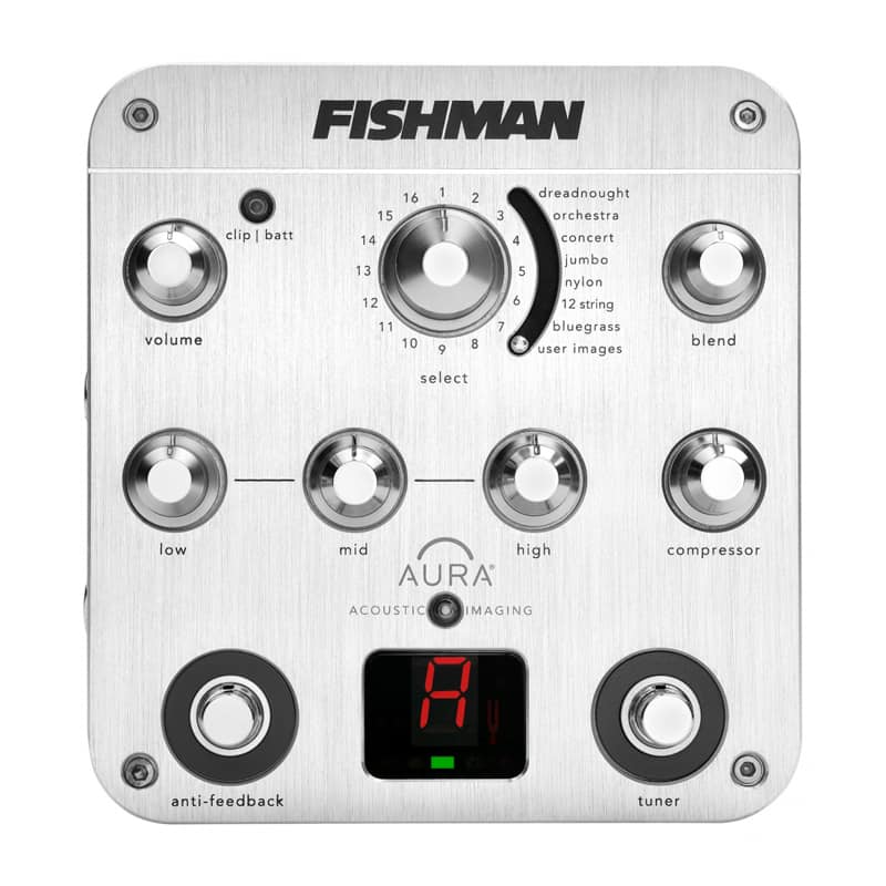 Fishman Aura Spectrum DI Acoustic Instrument Preamp Pedal w/ D.I. & Effects
