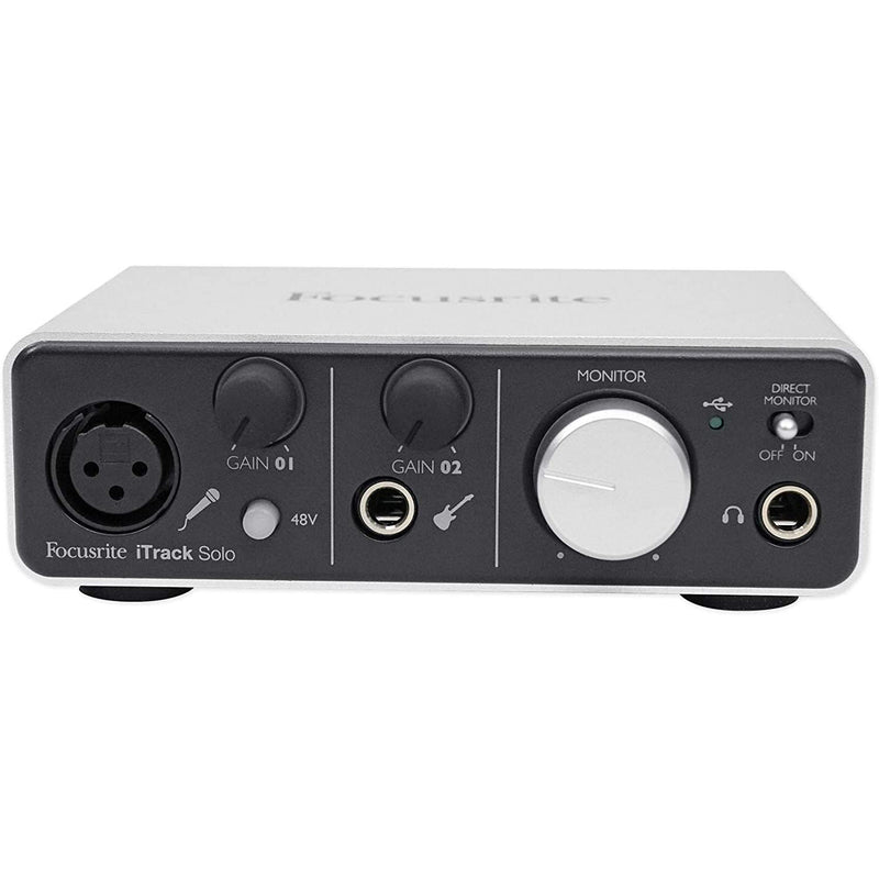Focusrite iTrack Solo (Lightning) - USB Audio Interface for iPad, Mac, PC