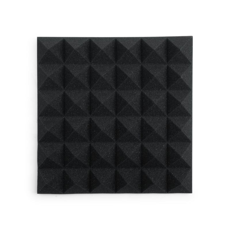 Gator 8 Pack of Charcoal 12x12" Acoustic Pyramid Panel