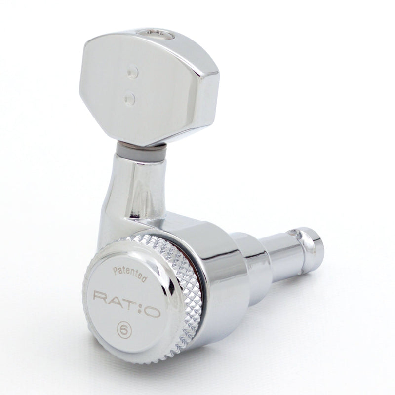 Graph Tech Ratio PRL-9721-C0 Locking Calibrated Machine Heads - 6-in-line Chrome