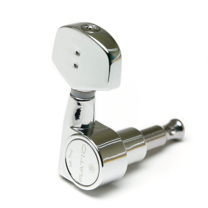 Graph Tech PRN-2411-C0 Ratio Acoustic 3+3 Tuned Machine Heads - Contemporary Style / Chrome Finish