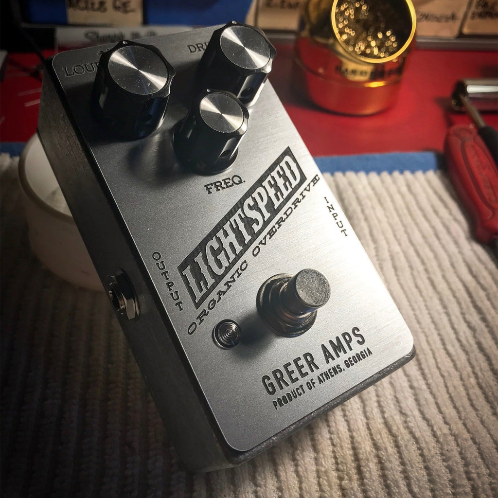 Greer Lightspeed Organic Overdrive Pedal - Moonshot Silver