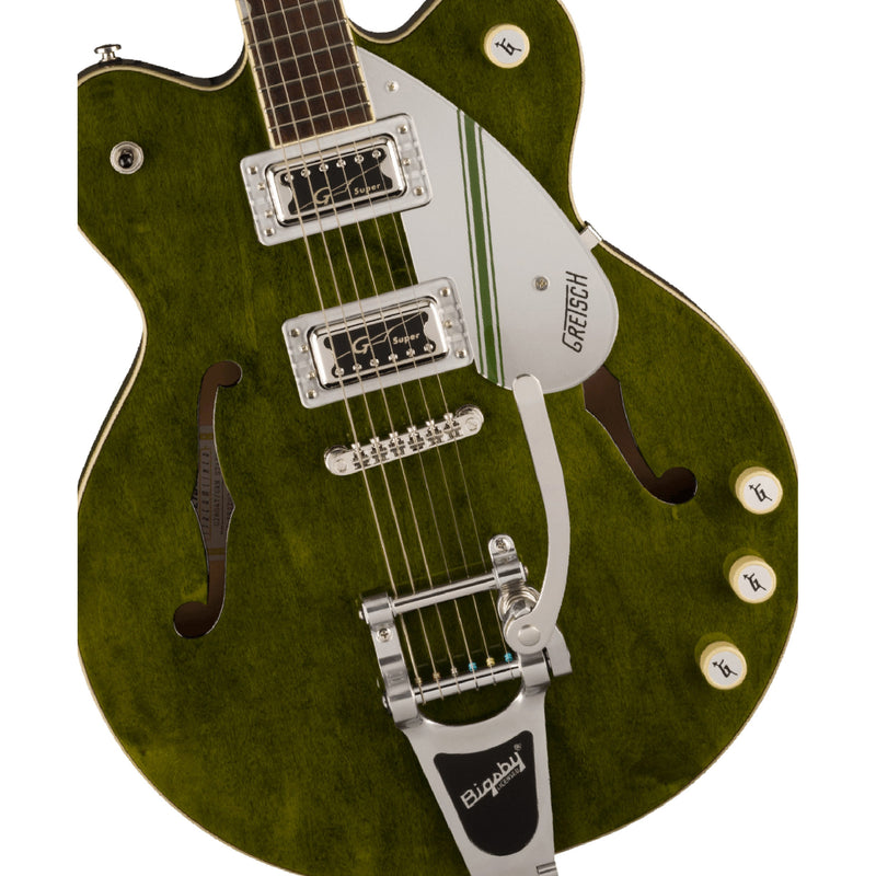 Gretsch G2604T Limited Edition Streamliner Rally II Center Block Guitar w/ Bigsby B70 - Rally Green Stain