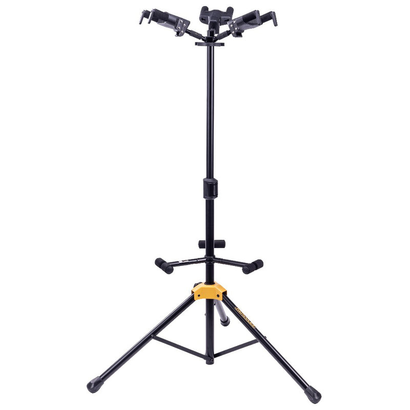Hercules GS432B PLUS Series Universal AutoGrip Triple Guitar Stand w/Foldable Backrest