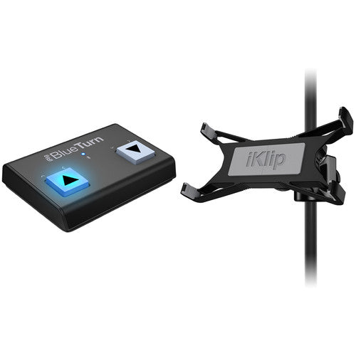 IK Multimedia iRig BlueTurn Bluetooth Page Turner Bundle for iPhone, iPad, Mac & Android