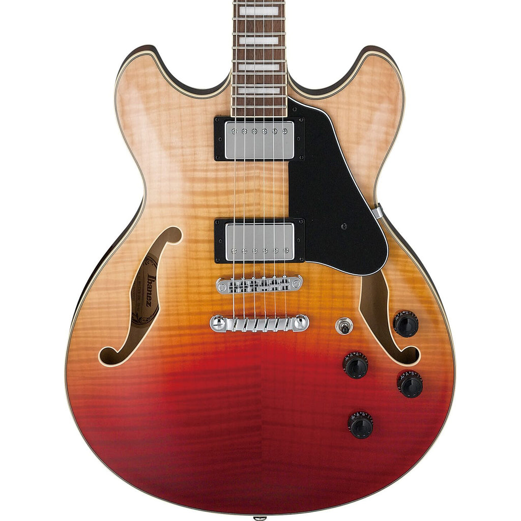 Ibanez AS73FMTAF AS Artcore Hollow Body Guitar - Transparent Autumn Fade