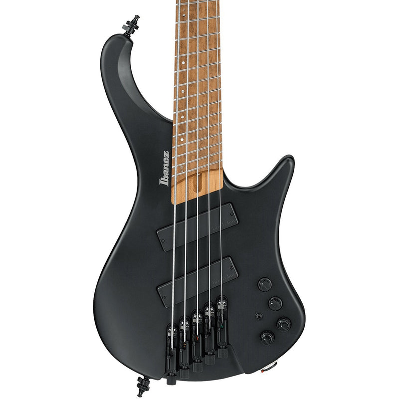 Ibanez Bass Workshop EHB1005MS Headless 5-String Bass Guitar w/ Multi-Scale Fingerboard - Black Flat