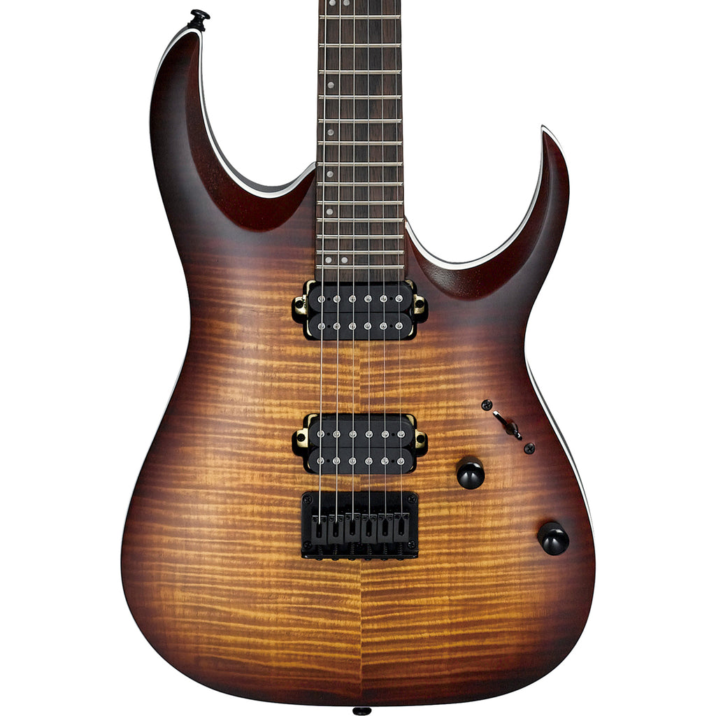 Ibanez RGA42FMDEF RGA Standard Guitar - Dragon Eye Burst Flat