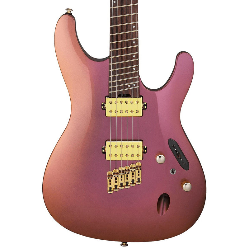 Ibanez SML721RGC S Axe Design Lab Multi-scale Guitar - Rose Gold Chameleon