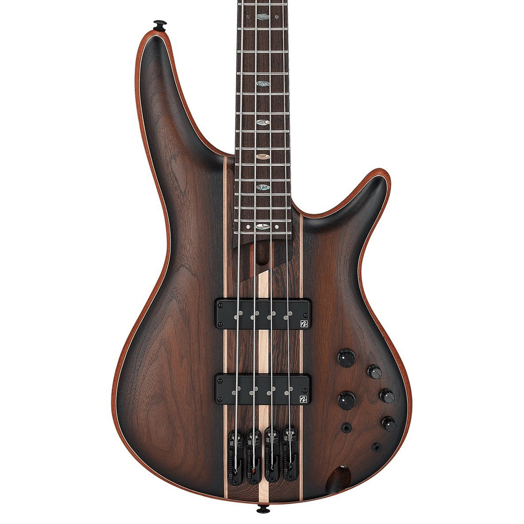 Ibanez SR1350BDUF SR Premium 4-String Electric Bass w/Bag - Dual Mocha Burst Flat