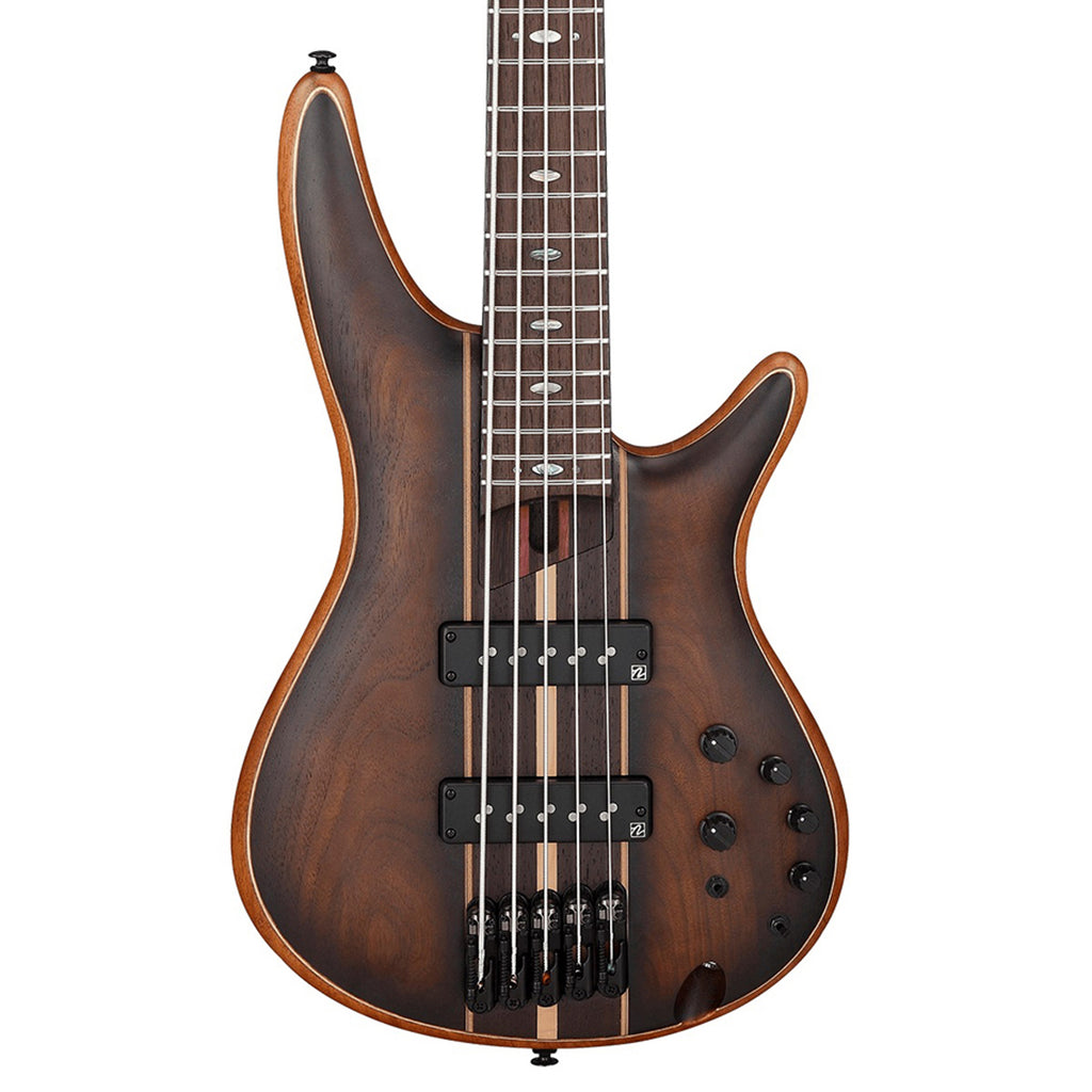 Ibanez SR1355B Premium 5-string Bass Guitar w/ Nordstrom Pickups - Dual Mocha Burst Flat