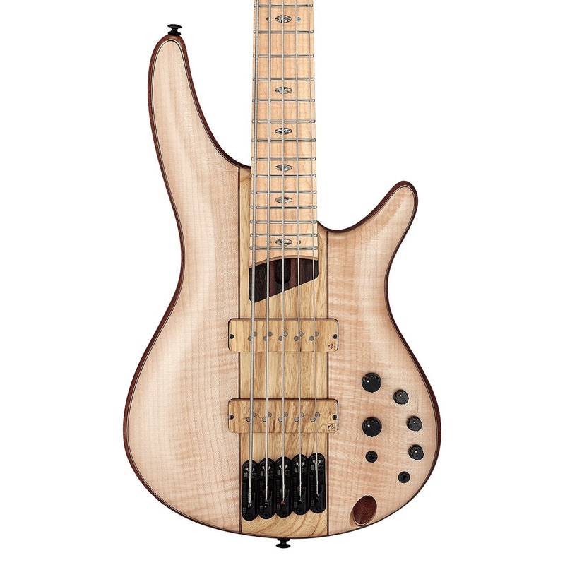 Ibanez Premium SR5FMDX2 5-string Bass - Natural Low Gloss