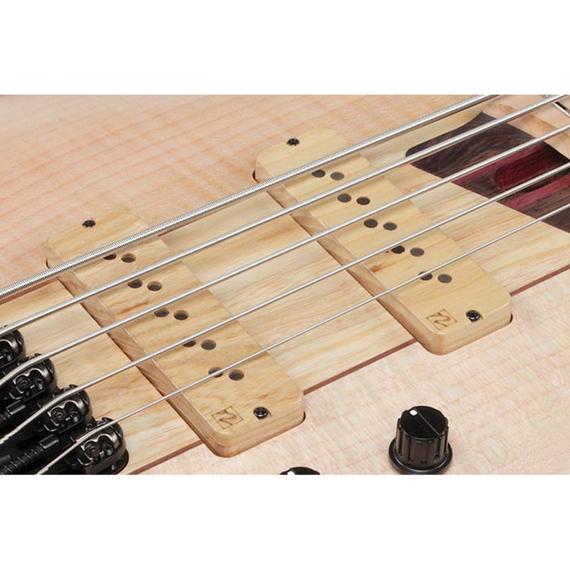Ibanez Premium SR5FMDX2 5-string Bass - Natural Low Gloss