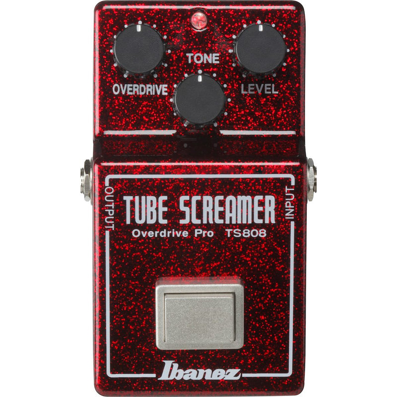 Ibanez TS808 40th Anniversary Limited Edition Tube Screamer Overdrive Pedal  - Red Sparkle