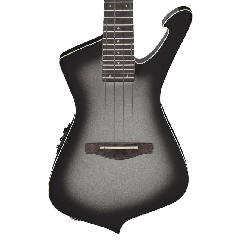 Ibanez UICT100 Iceman Tenor Ukulele - Metallic Gray Sunburst