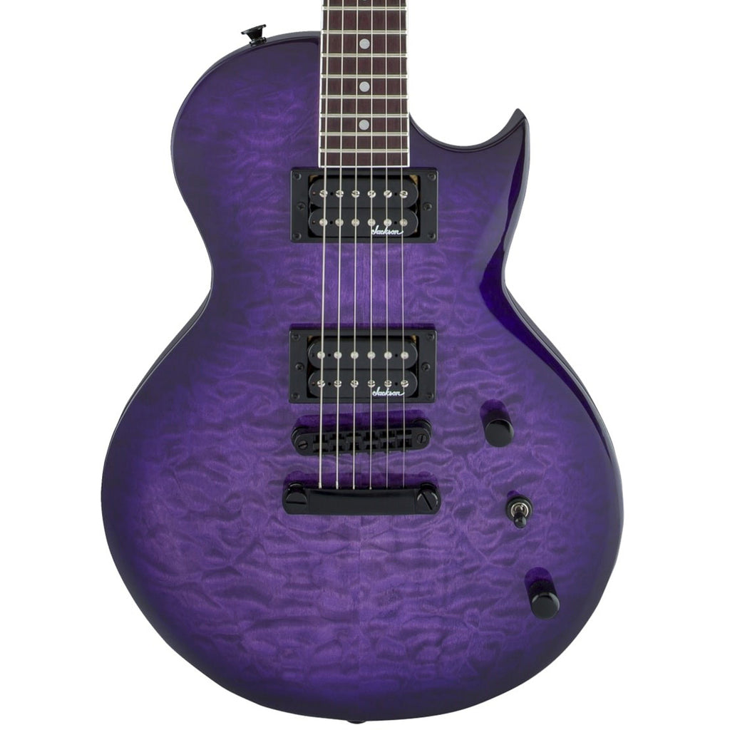 Jackson JS Series Monarkh SC JS22Q Guitar - Transparent Purple Burst